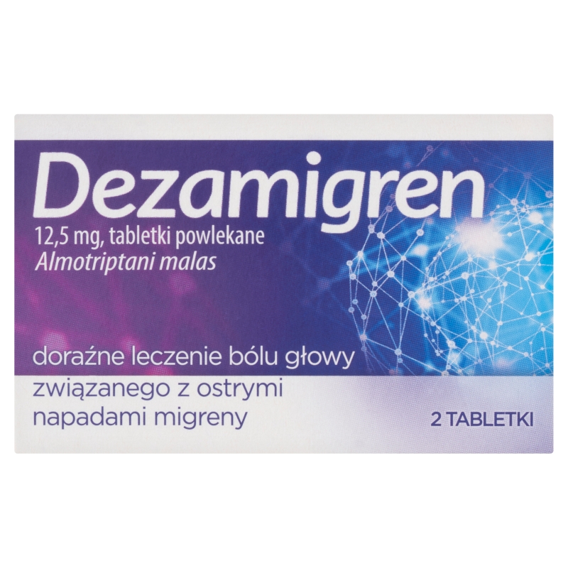 Dezamigren 12,5 mg tabletki przeciwmigrenowe, 2 szt. 