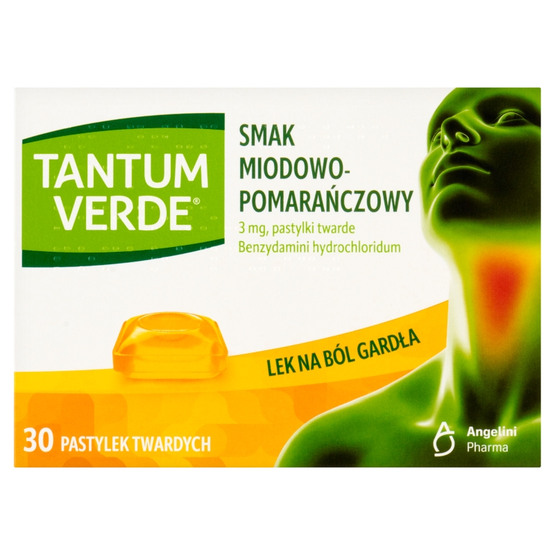 Tantum Verde 30 pastylek do ssania, miodowo-pomarańczowe