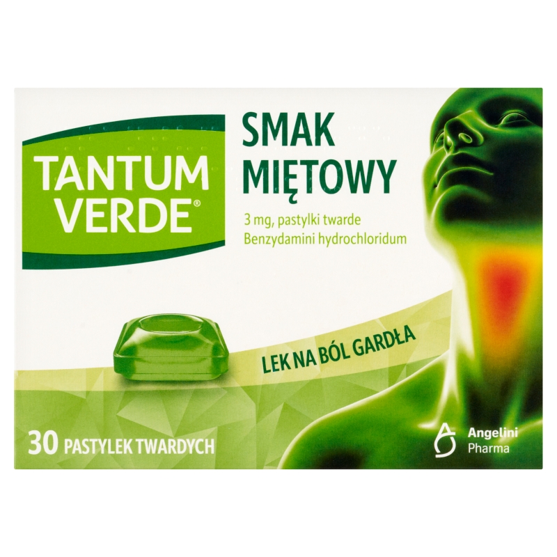 Tantum Verde 30 pastylek do ssania, smak miętowy
