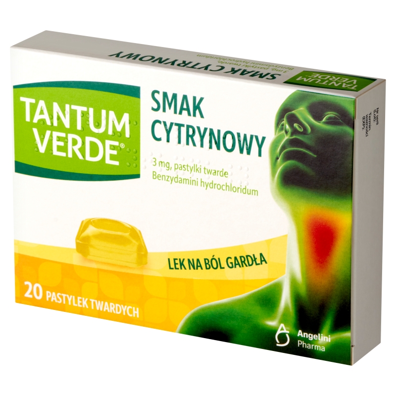 Tantum Verde, pastylki do ssania, cytrynowy, 20 szt.