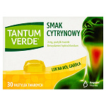 Tantum Verde 30 pastylek do ssania, cytrynowe