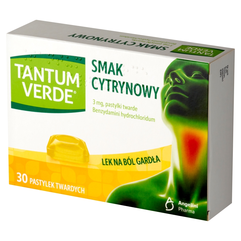 Tantum Verde, 30 pastylek do ssania, cytrynowe