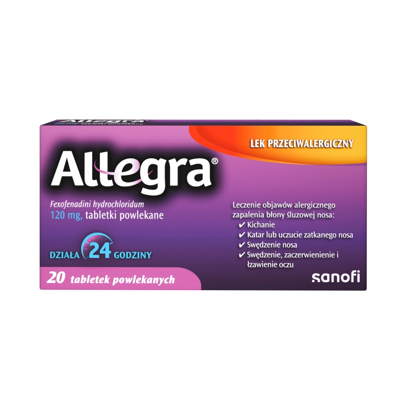 Allegra 120 mg 20 tabletek powlekanych