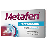 Metafen Paracetamol 500 mg 20 tabletek
