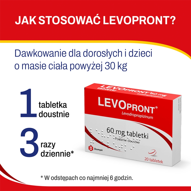 Levopront 60 mg, 20 tabletek