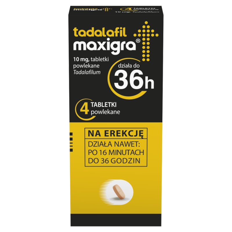 Tadalafil Maxigra, tabletki na erekcję, 4 szt.