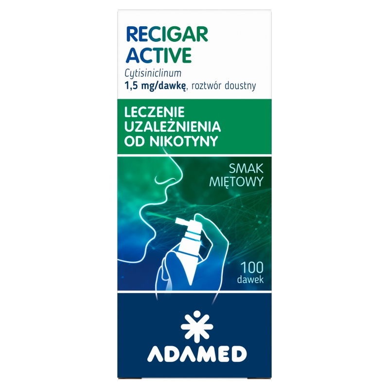 Recigar Active, 1,5 mg/dawkę spray, 100 dawek 22 ml