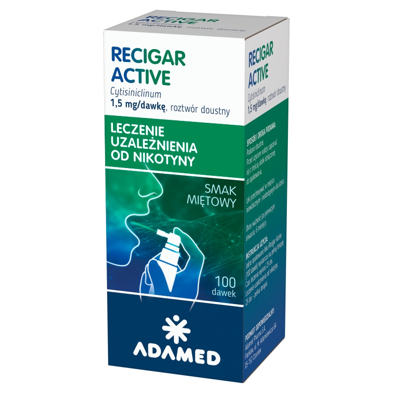 Recigar Active, 1,5 mg/dawkę, spray, 100 dawek 22 ml