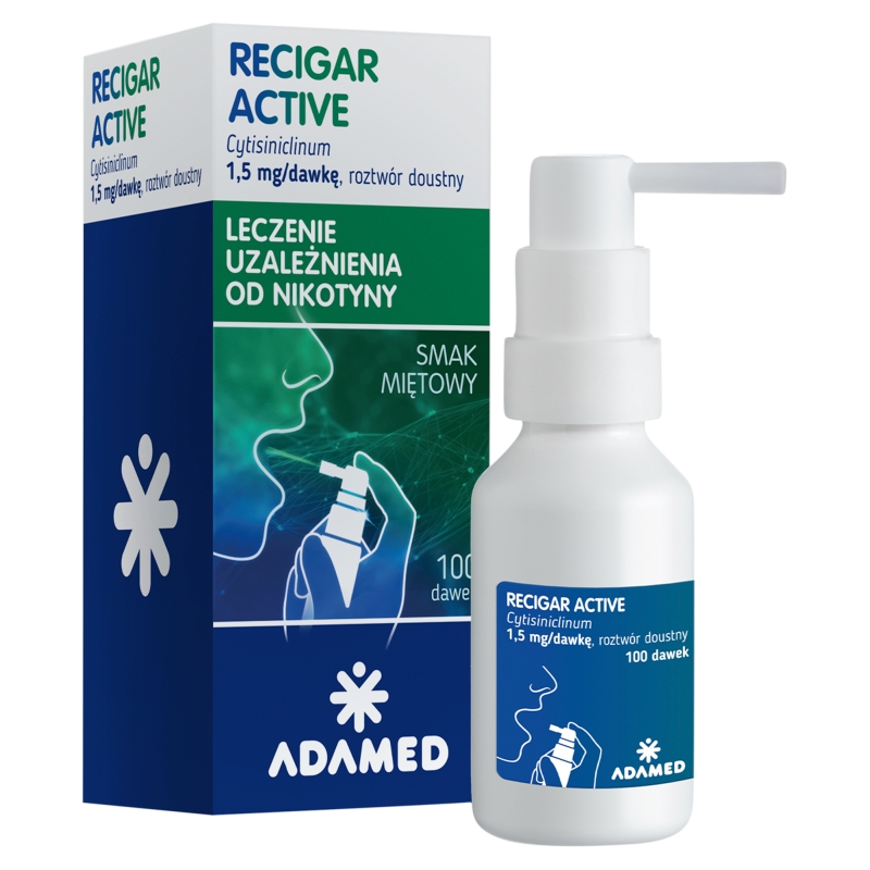 Recigar Active, 1,5 mg/dawkę, spray, 100 dawek 22 ml