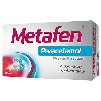 Metafen Paracetamol 500 mg, 60 tabletek