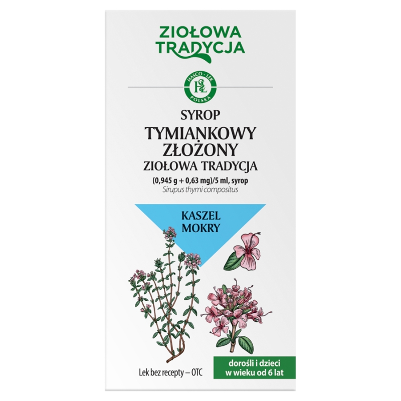 Syrop tymiankowy złożony, na kaszel suchy, 125 g