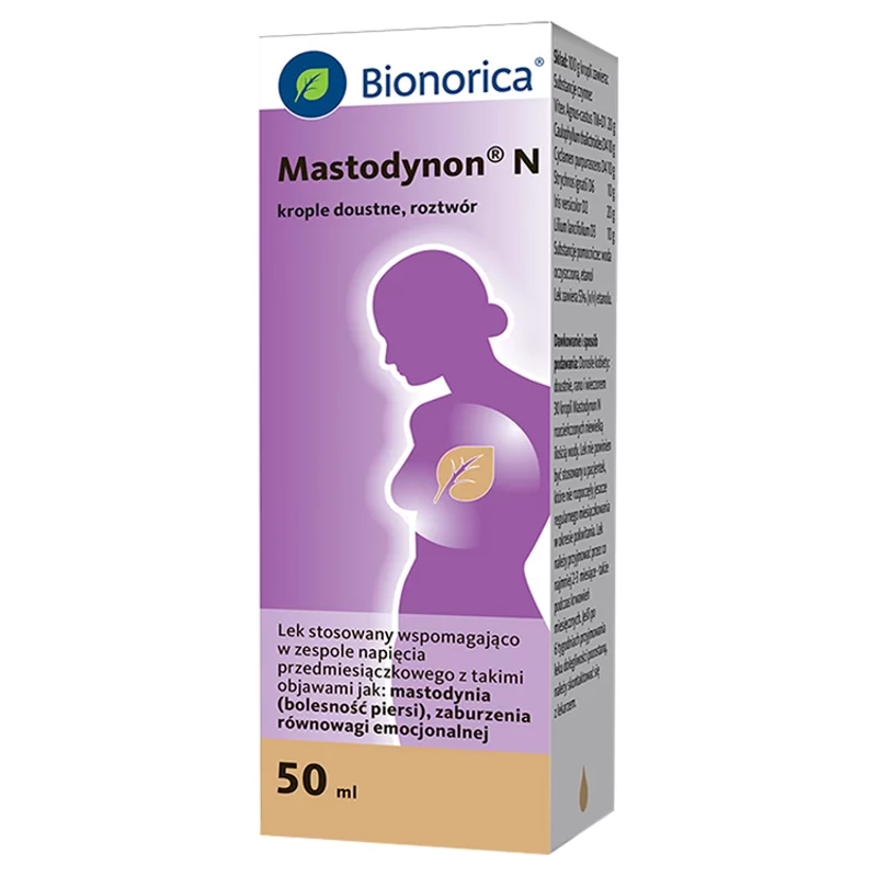 Mastodynon N krople doustne roztwór wspomagająco w zespole napięcia przedmiesiączkowego, 50 ml