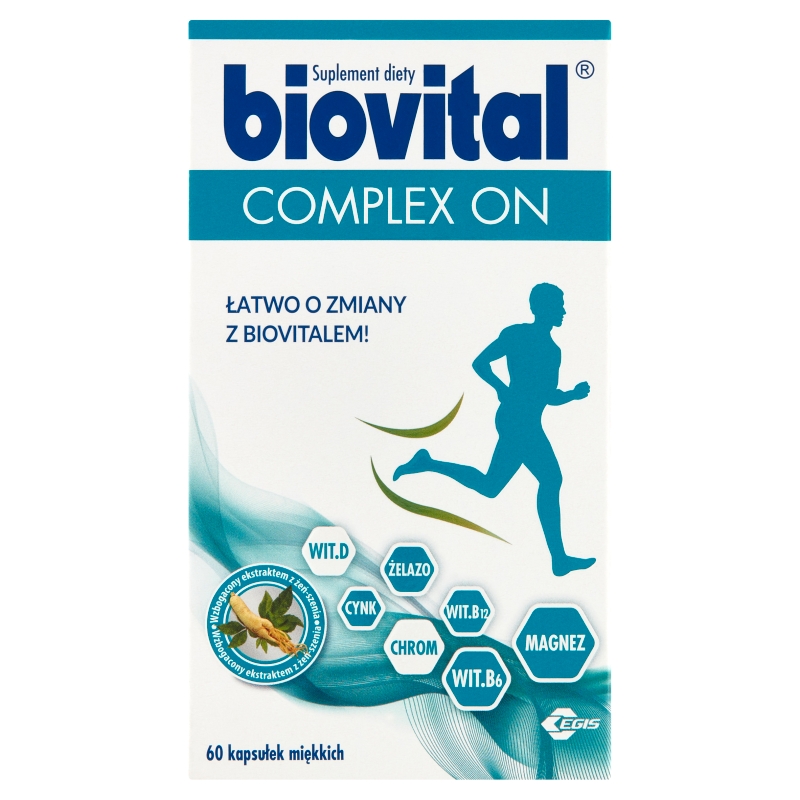 Biovital Complex ON  kapsułki z witaminami i minerałami dla mężczyzn, 60 szt.