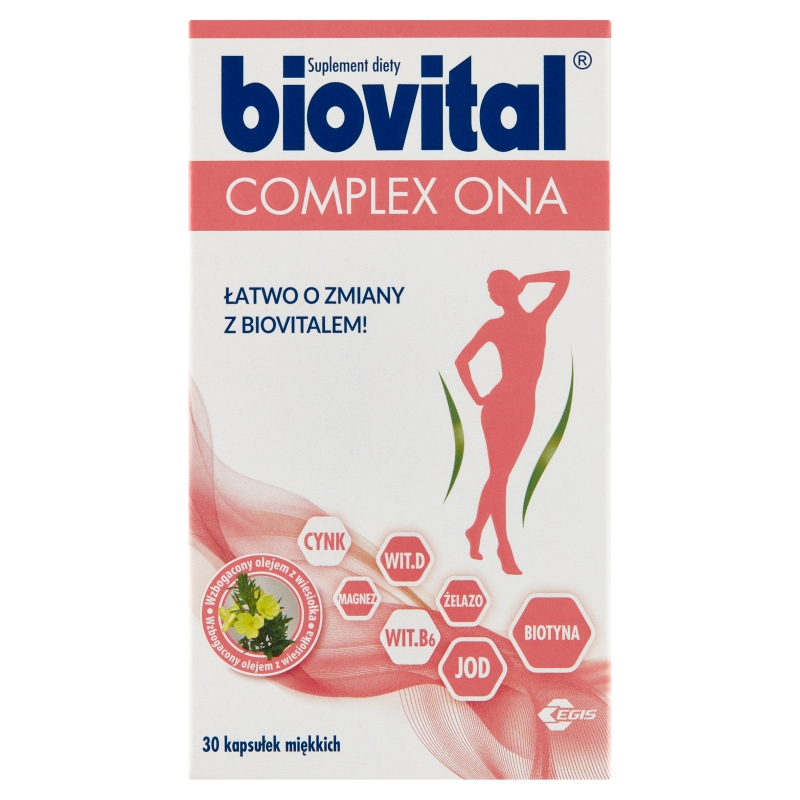 Biovital Complex ONA  kapsułki z witaminami i minerałami dla kobiet, 30 szt.