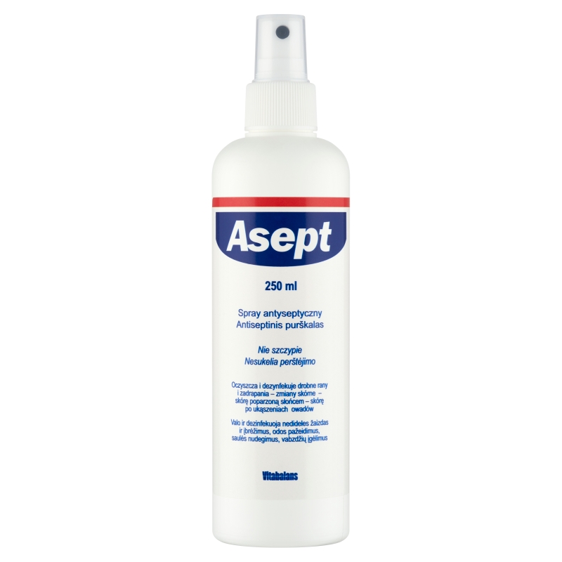 Asept  spray do dezynfekcji skóry, 250 ml