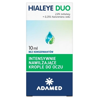 Hialeye DUO, krople intensywnie nawilżające do oczu, butelka 10 ml