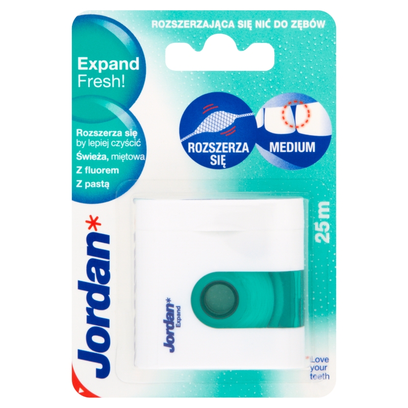Jordan Expand Fresh  nić do zębów rozszerzająca się, 1 szt.