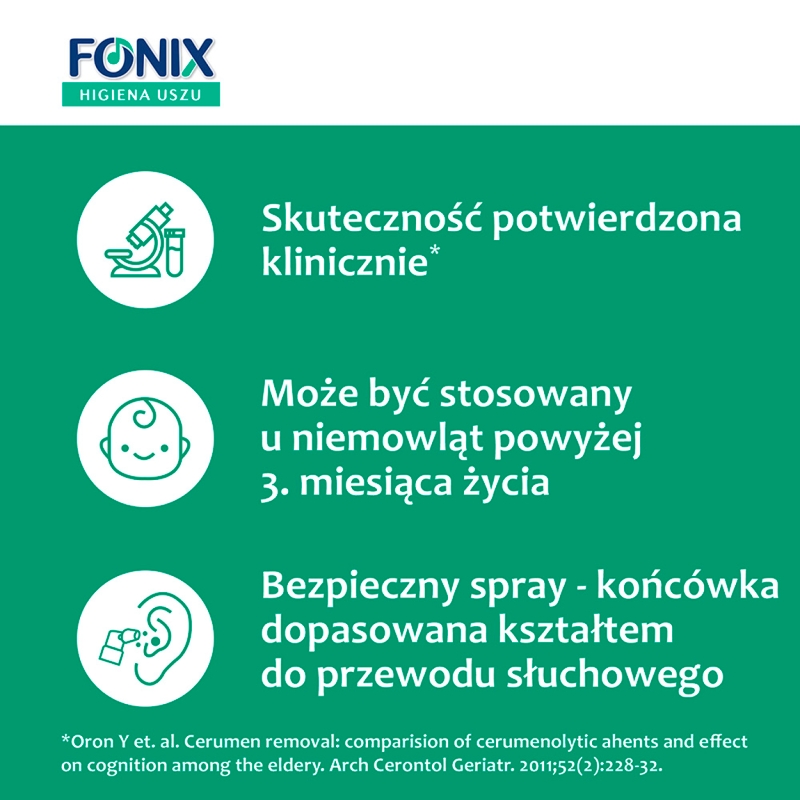 Fonix Higiena Uszu, spray, 30 ml