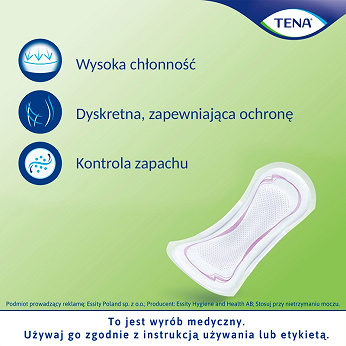 Tena Lady Normal , wkładki anatomiczne na nietrzymanie moczu, 12 szt.