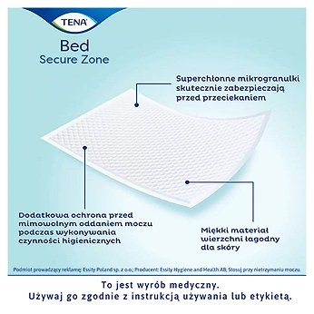 TENA Bed Plus, podkłady chłonne na łóżko 60 x 90 cm, 30 szt.