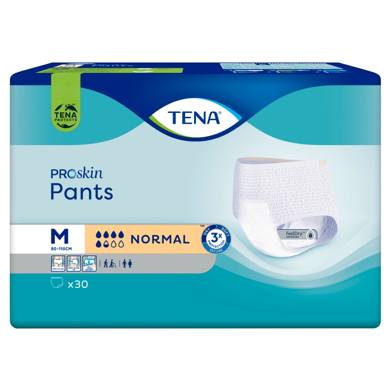 Tena Pants ProSkin Normal , pieluchomajtki na nietrzymanie moczu, rozmiar M, 30 szt.