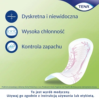 Tena Lady Slim Mini , wkładki anatomiczne na nietrzymanie moczu, 20 szt.