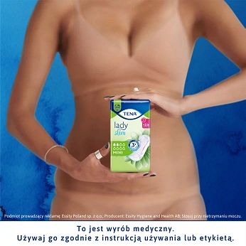 Tena Lady Slim Mini , wkładki anatomiczne na nietrzymanie moczu, 20 szt.
