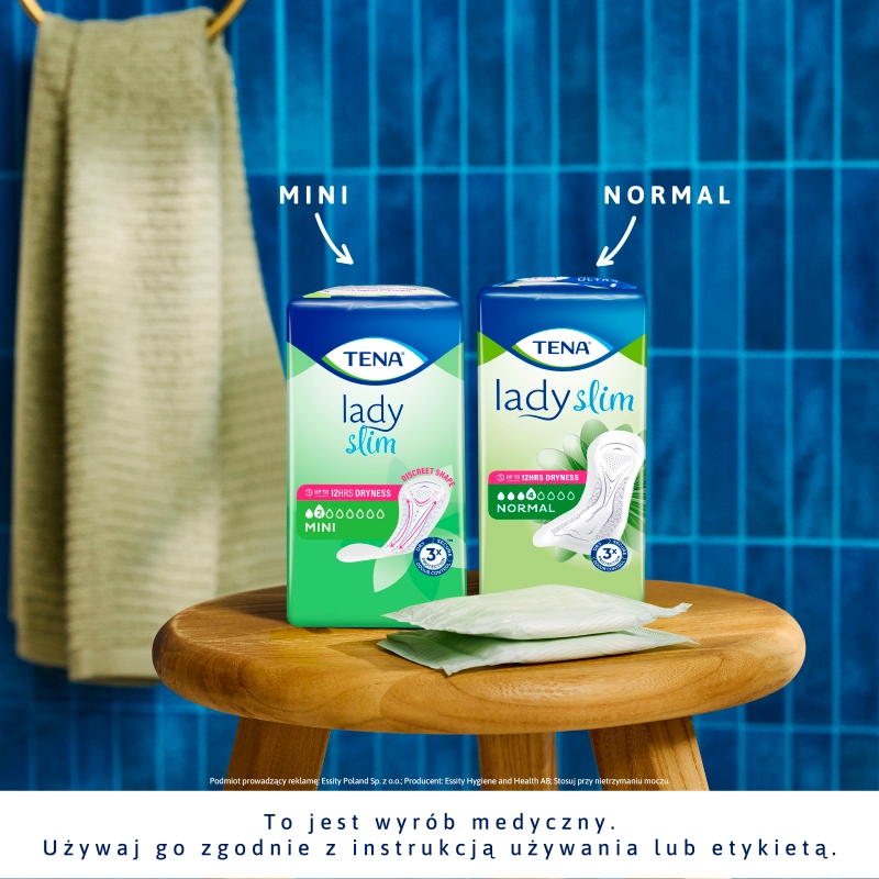 Tena Lady Slim Mini , wkładki anatomiczne na nietrzymanie moczu, 20 szt.