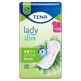 Tena Lady Slim Mini , wkładki anatomiczne na nietrzymanie moczu, 20 szt.