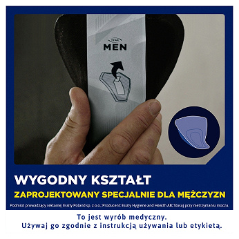Tena Men Active Fit Extra Light, wkładki anatomiczne dla mężczyzn, 14 szt.