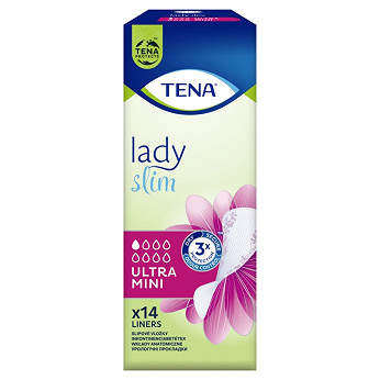 Tena Lady Slim Ultra Mini, wkładki anatomiczne, 14 szt.