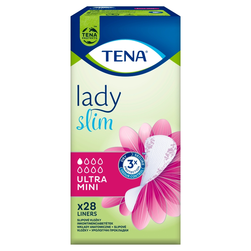 Tena Lady Slim Ultra Mini wkładki anatomiczne na nietrzymanie moczu, 28 szt.