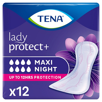 Tena Lady Maxi Night, wkładki anatomiczne na noc, 12 szt.