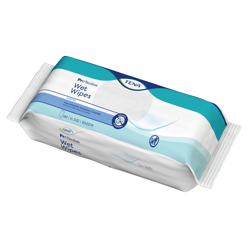 TENA Wet Wipes Original  chusteczki nawilżające, 80 szt.