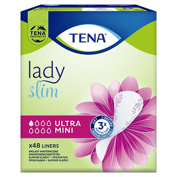 Tena Lady Slim Ultra Mini, wkładki anatomiczne, 48 szt.