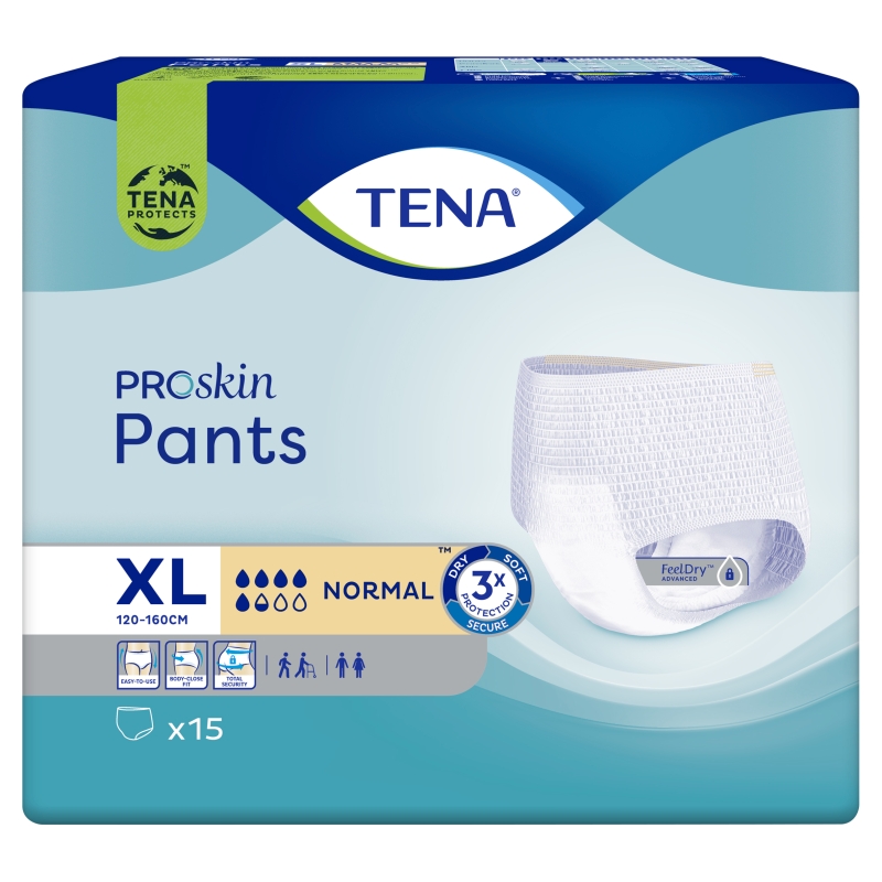 Tena Pants ProSkin Normal, majtki chłonne rozmiar XL, 15 szt.