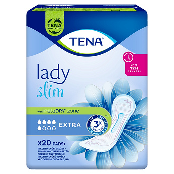 Tena Lady Slim Extra, wkładki anatomiczne, 20 szt.