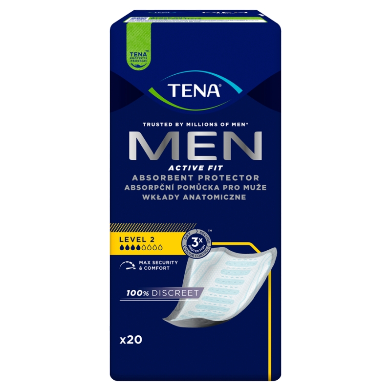 Tena Men Active Fit wkładki anatomiczne level 2, 20 szt.