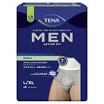 TENA MEN Active Fit Pants majtki chłonne Normal Grey L/XL, 8 szt.