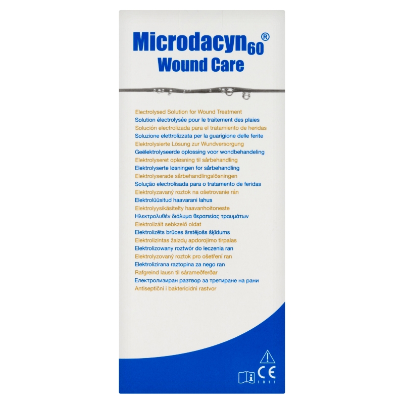 Microdacyn 60 Wound Care, roztwór na gojenie ran owrzodzeń i odleżyn , 250 ml