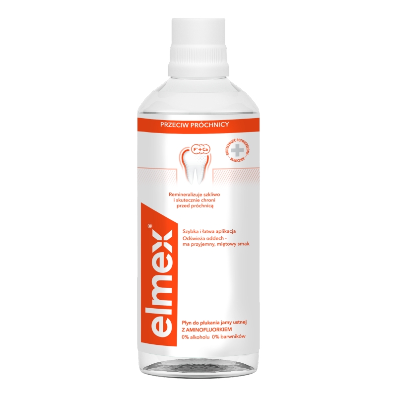Elmex, płukanka do ust przeciw próchnicy, 400 ml
