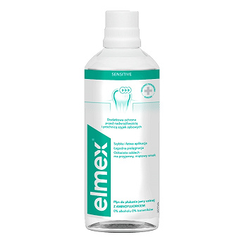 Elmex Sensitive Plus, płyn do płukania ust, 400 ml