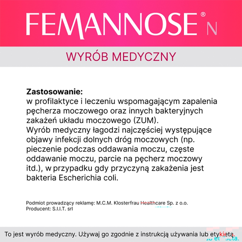 Femannose N , proszek, 14 sasz.