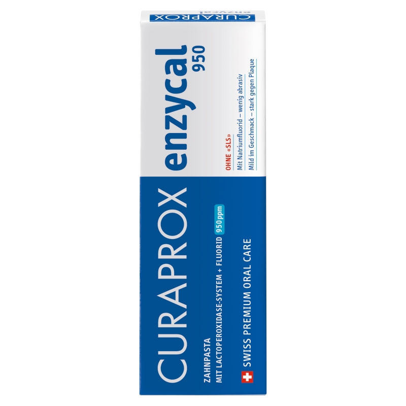 CURADEN POLSKA Curaprox Enzycal 950 , pasta do zębów łagodna, 75 ml — Składniki i ocena