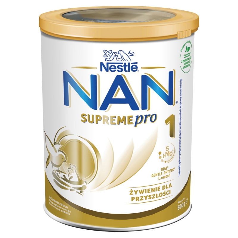 NAN Supreme 1, mleko modyfikowane początkowe dla niemowląt od urodzenia, 800 g