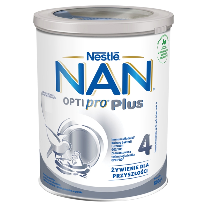 NAN  OptiPro Plus 4, mleko modyfikowane następne dla dzieci powyżej 2 roku życia, 800 g