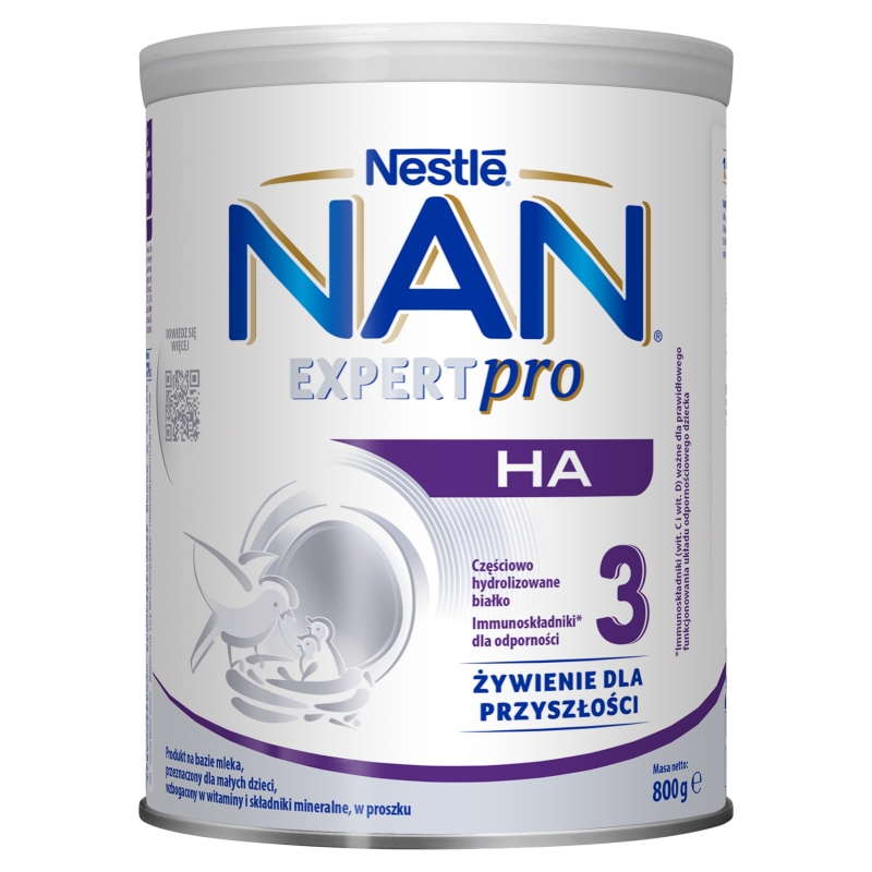 NAN Expert Pro HA 3 mleko następne dla niemowląt powyżej 1 roku życia, 800 g
