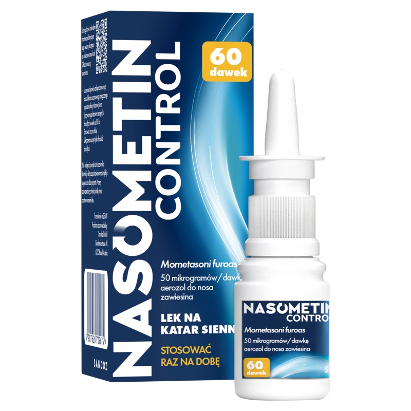 Nasometin Control, aerozol na alergiczne zapalenie błony śluzowej nosa, 60 dawek