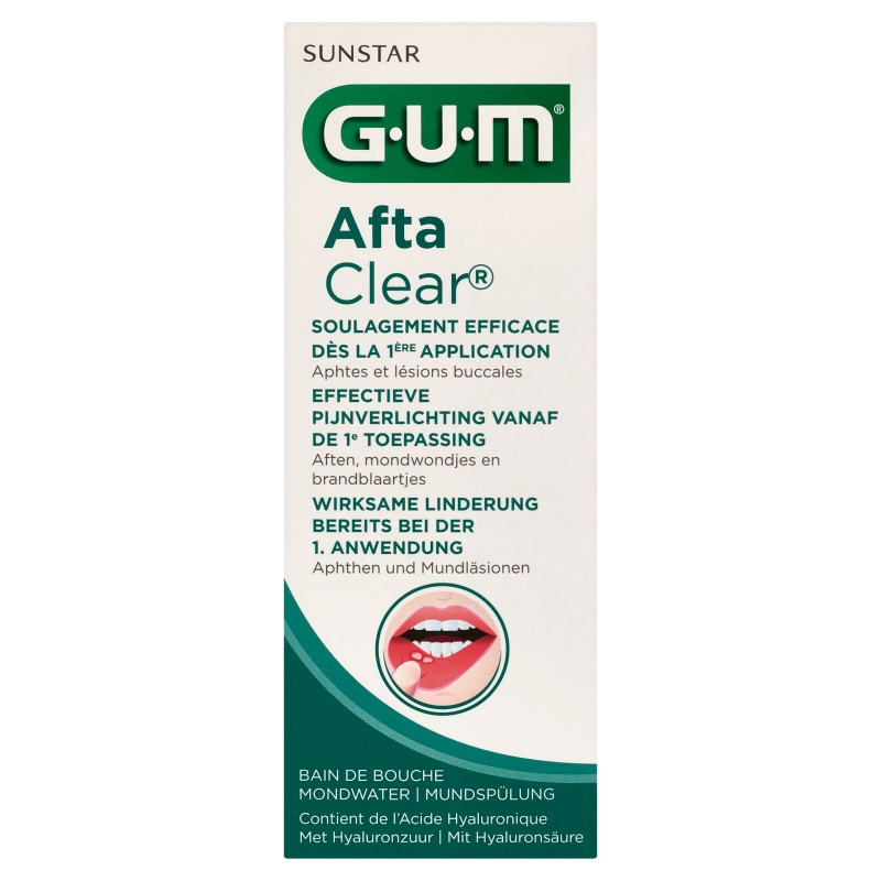 SUNSTAR GUM Afta Clear, płyn do płukania ust, 120 ml