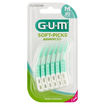 SUNSTAR GUM SOFT-PICKS Advanced, szczoteczka międzyzębowa średnia, 30 szt.